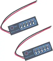 2 Pcs Battery Level Indicator 3S Ternary Lithium Battery Lithium Iron Phosphate Lead-Acid Battery Capacity Display Meter