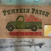 Pumpkin patch outdoor mat