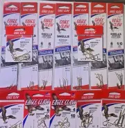 Eagle Claw Gold Aberdeen Hooks Styles 202 & 121 Snelled Fishing All Sizes Pick