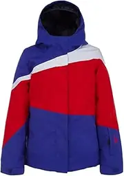 [Spyder] Girl's Zoey Jacket (Big Kids) Sparkle Blue My Mind 10 Big Kids