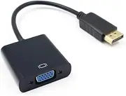Sturdy Male to Vga Female Adapter Video Converter Easy to Use No External Multi-Display Ready