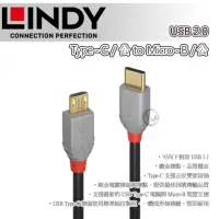 在飛比找momo購物網優惠-【LINDY 林帝】ANTHRA USB 2.0 Type-