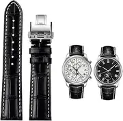 [AEMALL] For Longines Masters Collection L3 L4 L2.628/L2.673 Watch Strap Cowhide Leather Butterfly Buckle watchband 19 20 21mm Wrist band