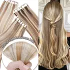 CLEARANCE Tape In on 100% Thick Remy Human Hair Extentions Full Head Skin Weft