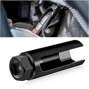 Oxygen Sensor Socket with Side Wire Cutout, 1/2" Drive by 7/8" 6-Point Chrome Vanadium Steel O2 Sensor Socket, Offset Oxygen Sensor Socket for Vehicle O2 Removal Installation (Large Opening)