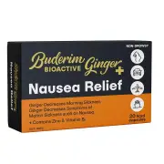 Buderim Ginger BioActive Ginger+ Nausea Relief Cap X 20