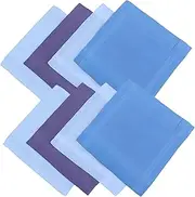 [NOLITOY] 8pcs Mens Handkerchiefs: Cotton Pocket Square Soft Solid Color Pocket Squares For Wedding Party Men Tuxedo Suit Accessories Business Occasions