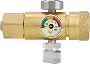 Pressure Gauge Oxygen Gas Pressure Reducer Copper 0.4-25MPa Practical Air Flow Regulator Gauge Meter Gauge Pressure Regulator