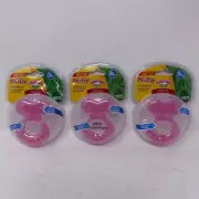 *3 PACK* Nuby Silicone Teethe-EEZ Teether with Bristles, Hygienic Case, BPA FREE