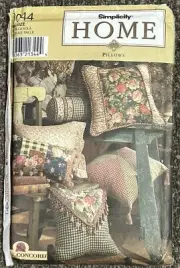Simplicity Pattern 8044 Pillows In 12 Styles Throw Pillows Bolster Home Decor