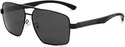 [HAOMAO] Aluminum Frame Polarized Lens Sunglasses For Men Coating Mirror Temples Sun Glasses For Driving Fishing