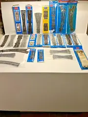 LOT of (25) PECO HO SCALE CODE 100 NICKEL SILVER CURVED TURNOUTS DOUBLE SLIP ETC