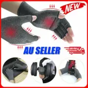 Compression Fingerless Gloves Anti Arthritis Finger Brace Support Pain Relief GY