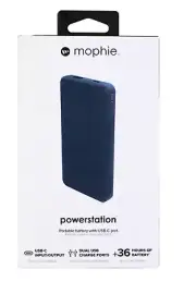 mophie - Powerstation 10,000 mAh Portable Charger for Most USB-Enabled Devices