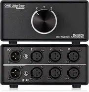Nobsound 3-IN-1-OUT XLR Audio Switch ; Balanced Audio Converter ; 3-Way Stereo Passive Audio Selector Switcher (MC103 Pro 3-in)
