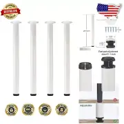 Elegant Adjustable 28-Inch Metal Desk Legs Set for Modern Home or Office