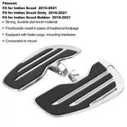 Silver Plating Aluminum Front Rider Floorboards Foot Pegs Footboard For Indian ･