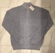 Peter Millar Men’s Kitts Twisted Quarter Zip Sweater Blue $248 XL New
