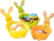 Soft Easter Basket - Tote Bags Egg Stuffer Party Favors Bucket - Exquisite Candy Basket Decorations, Felt Egg Hunt Bags for Lovers, Holidays, Friends