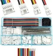 JST PH 2.0 Connectors Pin Header and Ribbon Cable Wire Kit 2.0mm Pitch JST PH - 2/3/4/5/6/7/8 Male Pin Female Housing