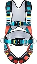 Five-point safety harness with thicken mesh pad,high-altitude work fall arrest protection harness,chest protection,climbing harness belt with quick buckles,full body seat belt