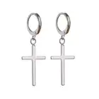 for Cross Hinged Piercing Huggie Hoop Earring Long Dangle Earring Jew