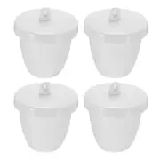 4 Pcs Crucibles for Melting Metal Crucible Cup with Lid Cover 30ml