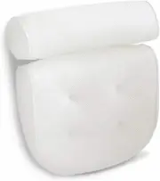 3D Soft Mesh Bath Pillow Spa Pillow Head Neck Rest for Hot Tub Bathtub Non-Slip