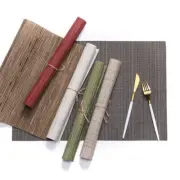 Non-Slip Heat Resistant Washable Easy to Clean Dining Table PVC Table Mats