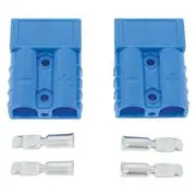 Jaylec 50A Blue Connectors with Terminals, Pack of 2 - ECH9053