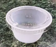 (125) Fabri-Kal Clear 4oz Cup w/ Lid