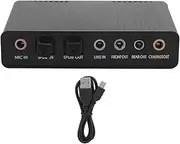Gyorwst 1Set External Sound Card Digital Playback Digital Recording Mode Computer External Sound Card Audio Adapter for Karaoke ABS