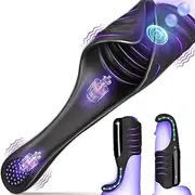 Adjustable Tapping Vibrating Male Masturbator Penis Vibrator Trainer Stimulator, Adult Sex Toys, Hands Free Mens Men's Stroker, Masturbators for Men Masturbation Pleasure