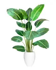 Creative Displays 6ft UV-Rated Traveler's Palm Tree with Fiberstone Planter