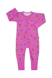 [Bonds] Bonds Baby Zip Cotton Wondersuit in Rose Garden Purple Size: 3-6 Months 3-6 Months Rose Garden Purple