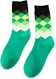 [pants & sox] 6 Pairs Diamond Wave Pattern Socks 5