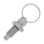 Retractable Indexing Spring Plunger M10 x 6mm Stainless Steel Loaded Pin Bolt