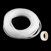 Spiral Cable Wrap 42.7ft/13M 6mm Cable Sleeve Cord Organizer Flexible PE White