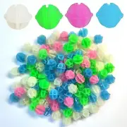 ZooviHyvi 144 Pieces Bike Spoke Beads Glow in The Dark Colorful Plastic Round...
