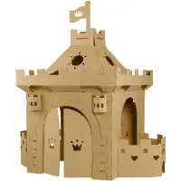 在飛比找蝦皮商城精選優惠-兒童瓦楞紙箱房子紙板城堡可涂鴉diy幼兒園玩具屋室內帳篷游戲