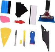 JECOMPRIS 11pcs Car Tinting Tool Set Vinyl Wrap Squeegee Kit for Auto Film Installation Includes Specialty Tools for Corners Curved Surfaces Air Bubble Removal
