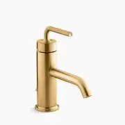 Kohler K-14402-4A-2MB Purist Single-Handle Bathroom Sink Faucet in Brushed Brass