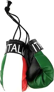 Red Hat Ent Hanging Car Mirror Mini Boxing Gloves Italy