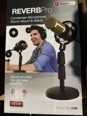 BRAND NEW PodCast Mic Series Reverb Pro Condenser Microphone Shock Mount Stand