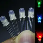 100PC 5MM LED Diodes 4pin Common Anode RGB Red Green Blue Diffused Light Round