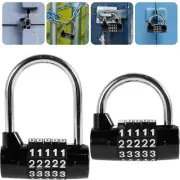 Locker Combination Lock 5-Digit Resettable Combination Padlock Zinc Alloy legVa