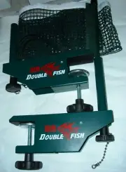PREMIUM Double Fish high end 924 ping pong Table Tennis net & post set (green)