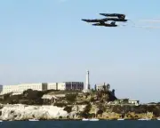 US NAVY BLUE ANGELS ALCATRAZ, SAN FRANCISCO 8x10 GLOSSY PHOTO PRINT