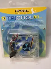 Antec TriCool 80mm 3 Speed Case Fan - Clear