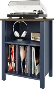 Record Player Stand, Vinyl Record Storage Table End Table with Display Shelf ...
